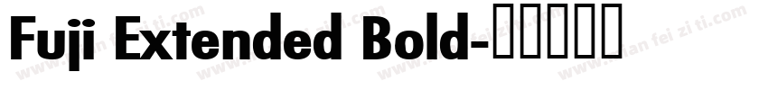 Fuji Extended Bold字体转换